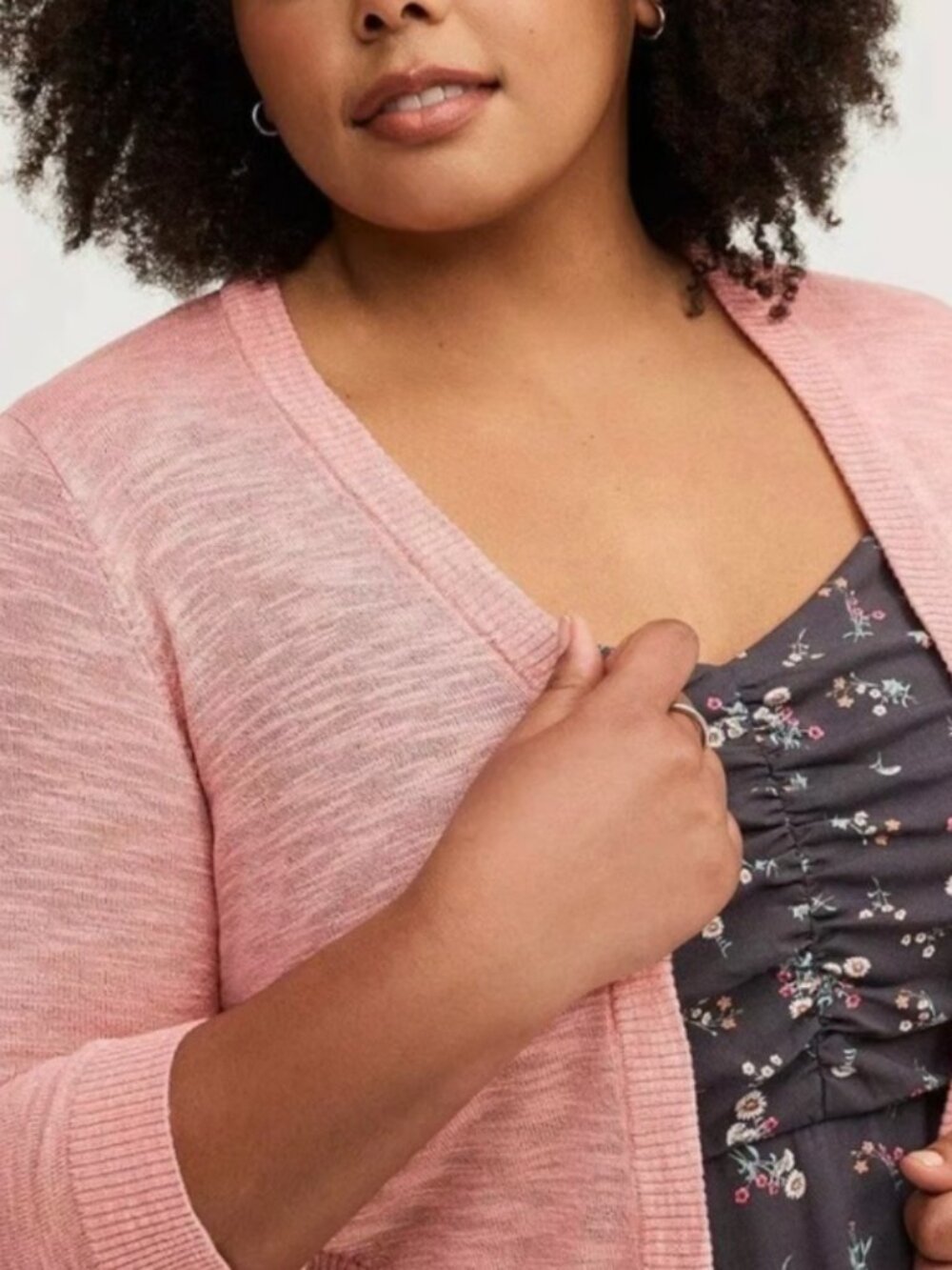 Torrid cropped 3/4 sleeve cardigan